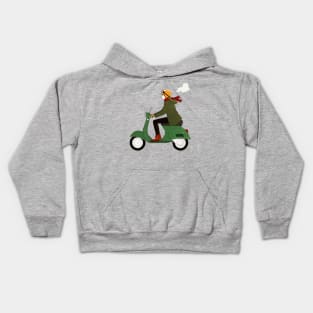 Scooter girl Kids Hoodie